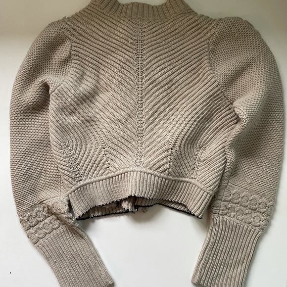Lucky Brand Wool Military Style button and toggle Knit sweater - Picture 6 of 9